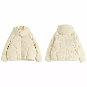 Parka en duvet d'oie pour femme - Beige