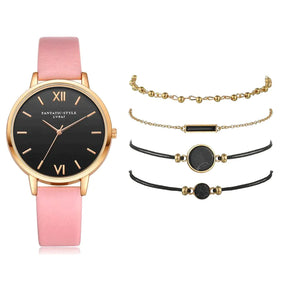 Kit montre femme avec 4 bracelets