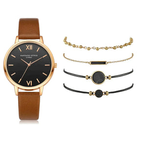 Kit montre femme avec 4 bracelets