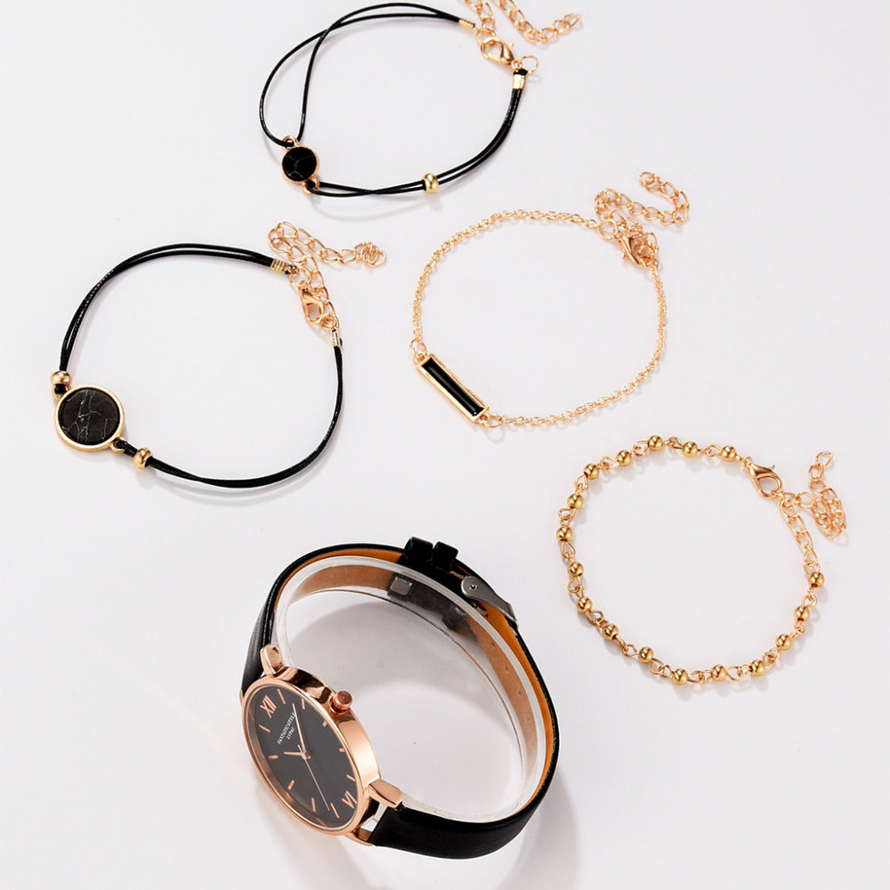 Kit montre femme avec 4 bracelets